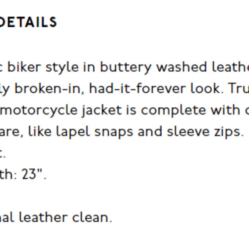 Washed Leather Motorcycle Jacket - Picture 4 of 6